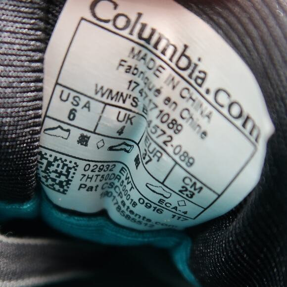 Columbia Shoes Womens 6 Hiking Trail Running Outdoor Sport Waterproof Caldorado - Picture 16 of 16